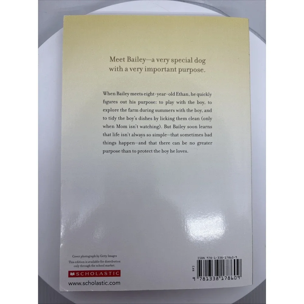 Bailey's Story: A Dog's Purpose Novel by W. Bruce Cameron Paper back bk LIKE NEW